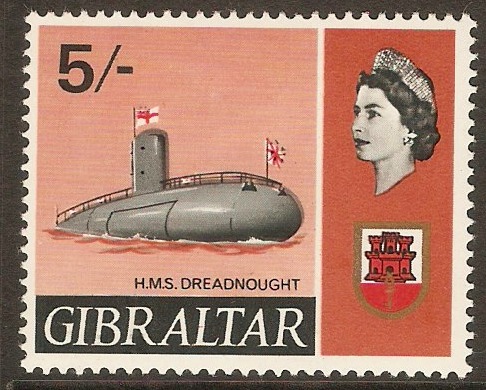 Gibraltar 1967 5s Ships Series. SG211